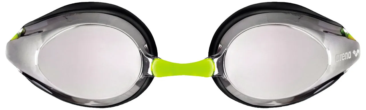 Arena Tracks Mirror Junior Swimming Goggles - Yellow