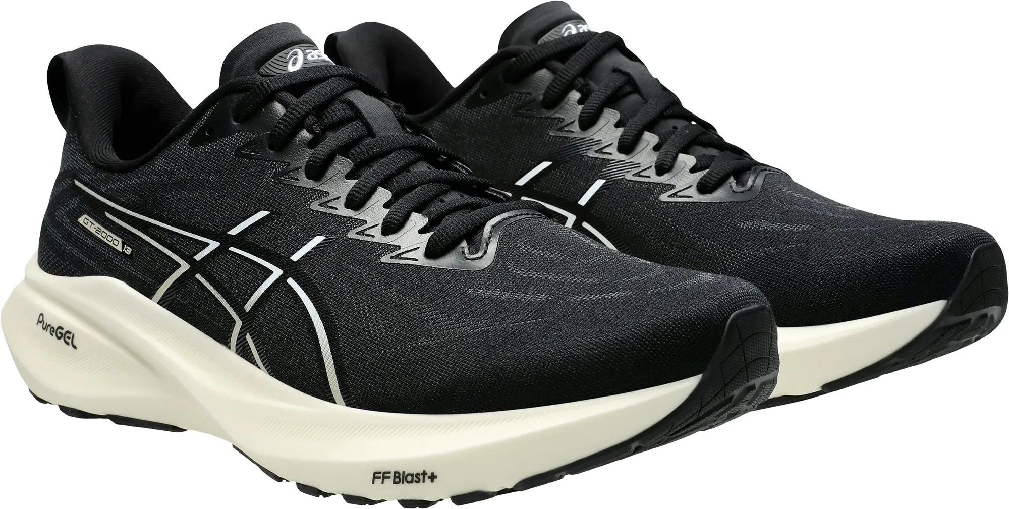 Asics GT 2000 13 WIDE FIT Mens Running Shoes - Black
