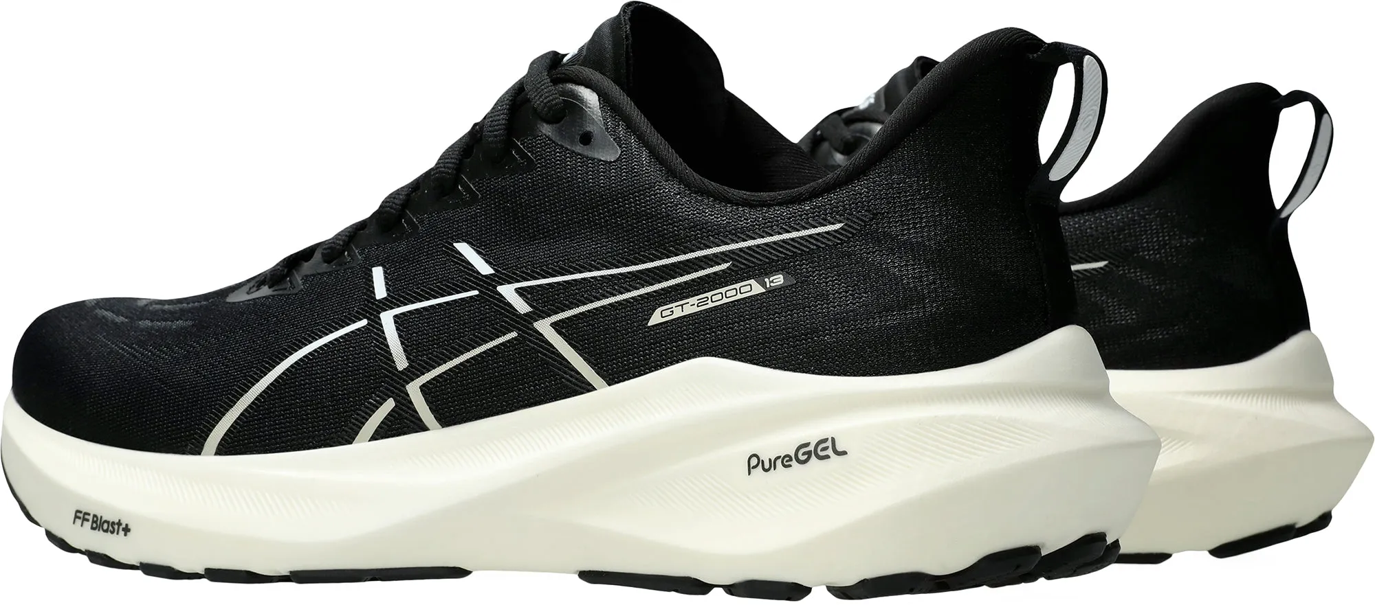 Asics GT 2000 13 WIDE FIT Mens Running Shoes - Black
