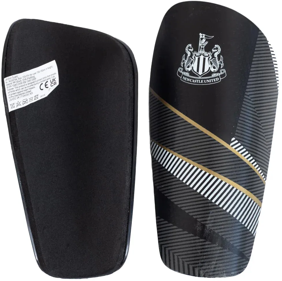 Newcastle United Junior Shin Pads - Black