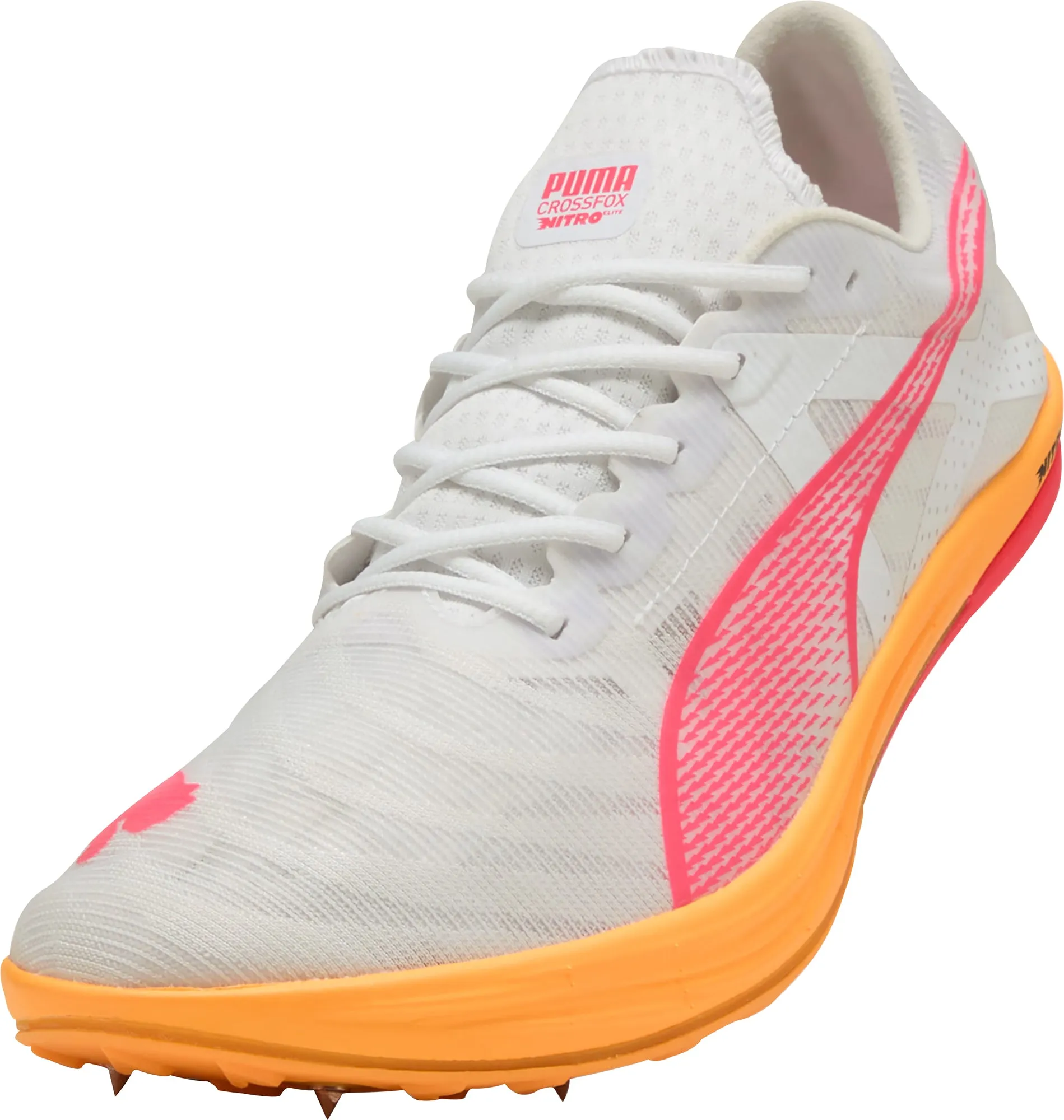 Puma Crossfox Nitro Elite Cross Country Running Spikes - White