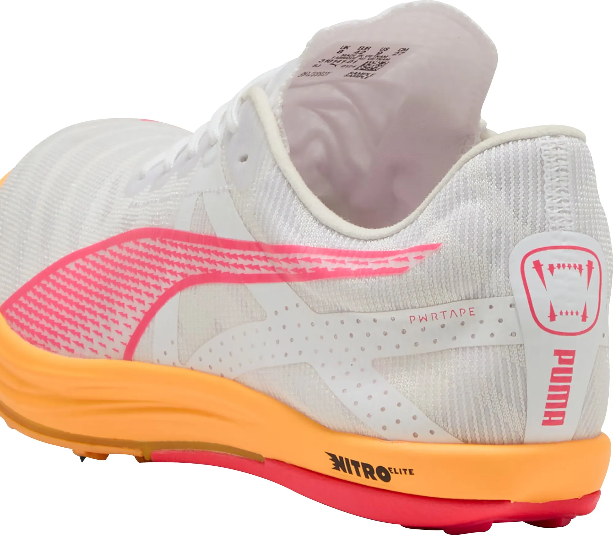 Puma Crossfox Nitro Elite Cross Country Running Spikes - White