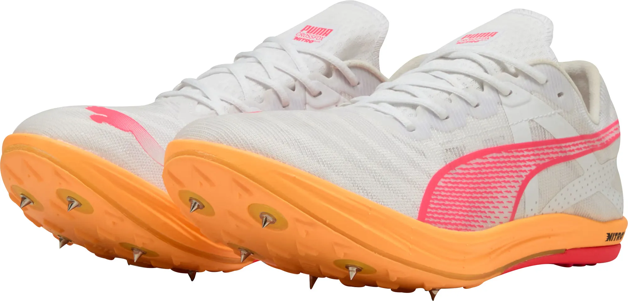 Puma Crossfox Nitro Elite Cross Country Running Spikes - White